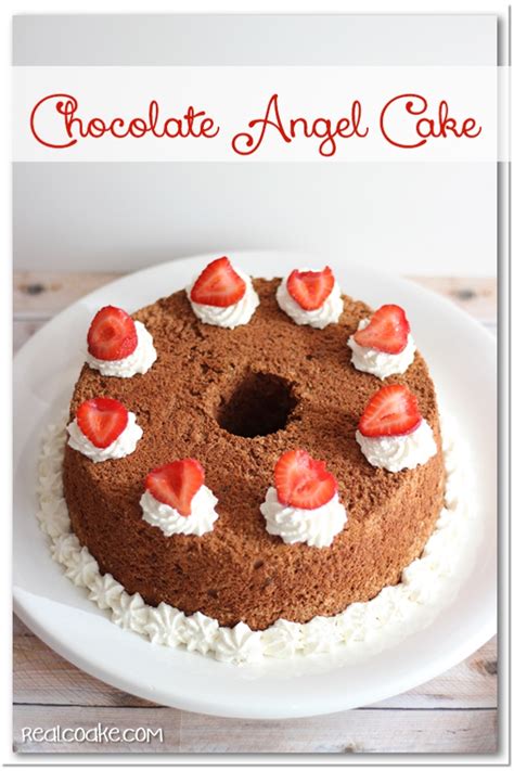 Chocolate Angel Cake Angel Food Cake Recipe The Real Thing With The