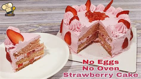 Strawberry Cake Recipe Eggless And Without Oven Cake How To Make