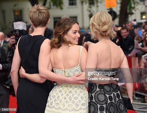 Director Thea Sharrock Emilia Clarke And Author Jojo Moyes Attend