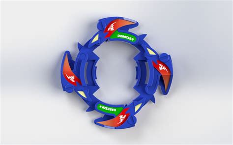 Dranzer V Beyblade 3d Model 165 Unknown Sldas Stl Free3d