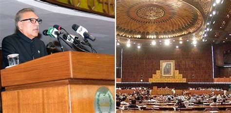 President Arif Alvi To Address Parliaments Joint Sitting Today