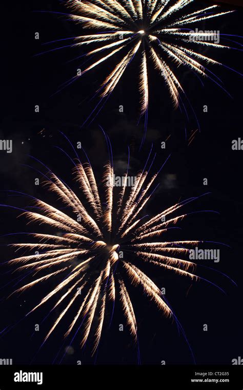 Explosion of fireworks Stock Photo - Alamy