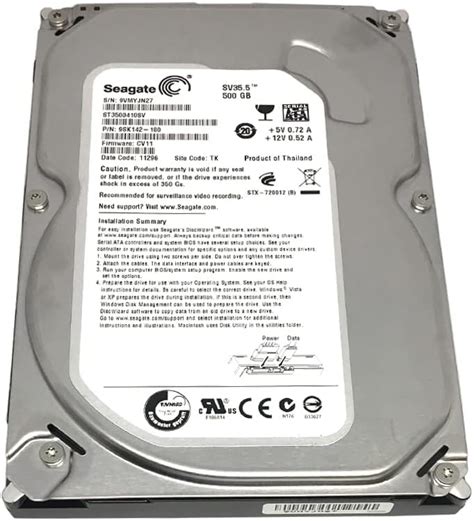 Amazon.com: Seagate SV35 3TB 7200RPM SATA 6-Gb/s 64MB Cache 3.5-Inch ...