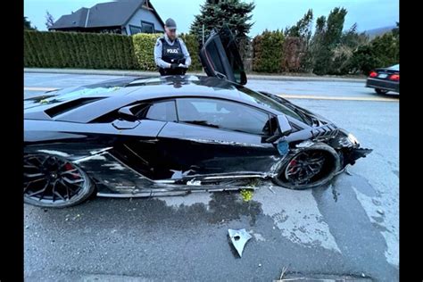 Lamborghini Aventador Wrecked In North Vancouver North Shore News