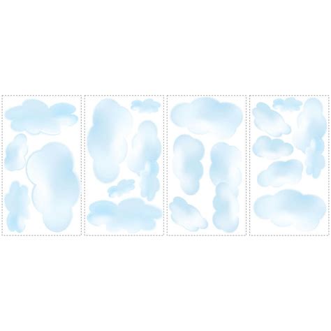 Sky Blue Cloud Wall Decals | Wallhogs