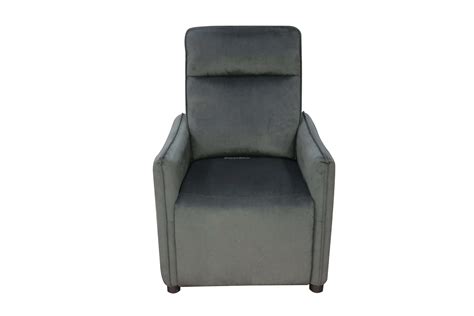 Modern Sx 81226 One Seat Extendable Metal Frame Recliner With Fabric