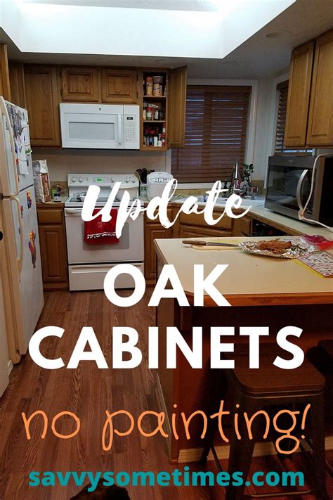 How To Update Honey Oak Cabinets Without Painting At Gertrude Granville