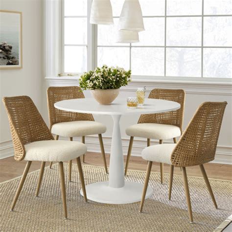 Wildon Home Nataley Piece Pedestal Dining Set Reviews Wayfair