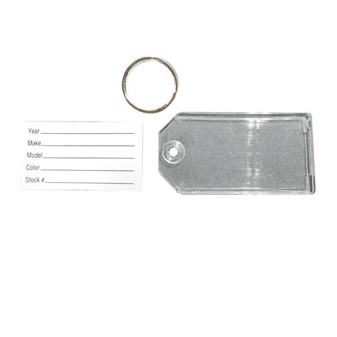 Durable Plastic Key Tags with Heavy Duty Rings | Auto Supply