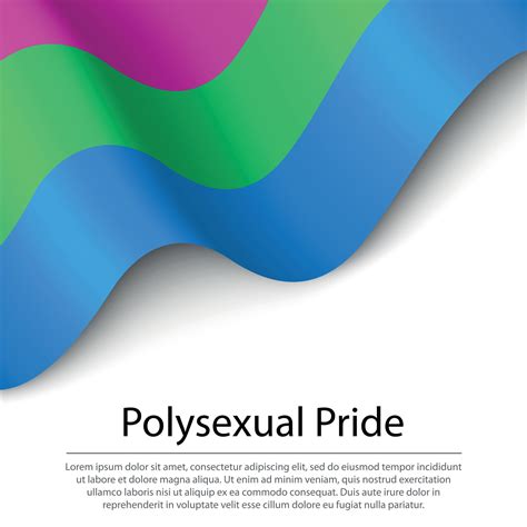 Waving Flag Of Polysexual Pride On White Background Banner Or R 21852135 Vector Art At Vecteezy