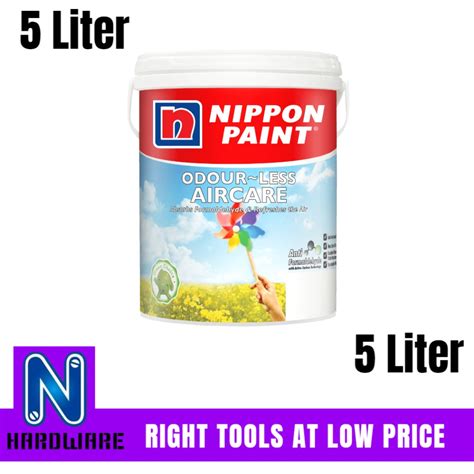 Nippon Paint Odourless Air Care AirCare Interior Wall Paint Cat Dalam