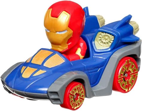 Hot Wheels Racerverse Vehículo de Juguete Iron Man en el Quinjet para niños de años en