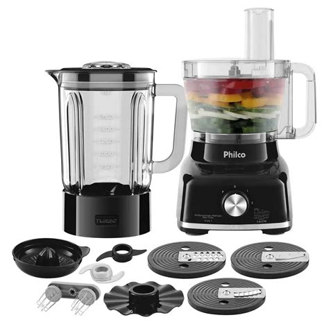 Multiprocessador Philco Pmp P Glass Turbo Em W Em Promo O