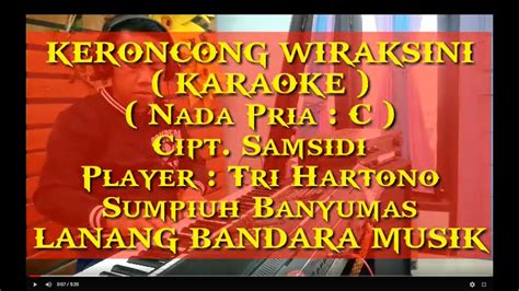 KERONCONG WIRAKSINI KARAOKE Nada Pria Player Tri Hartono LANANG