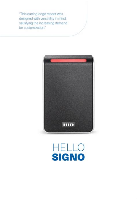 Hid Signo B Biometric Reader Distributor And Main Supplier At Rs