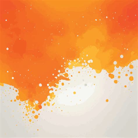 Realistic Yellow Orange Watercolor Texture On A White Background