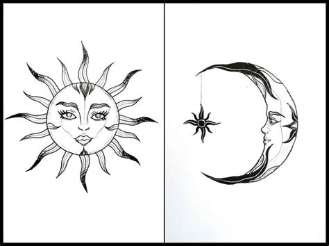 A.J. on Instagram: “☀️ The sun and the moon, 2/3 🌙 × × × #sunandmoon #sunandmoondrawing # ...