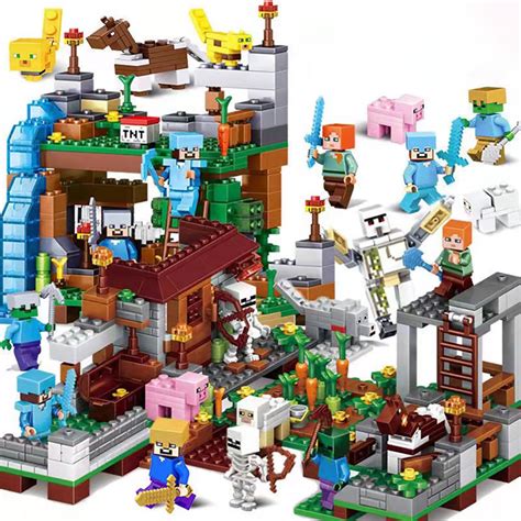 Brinquedos Legos - 24 Horas deliver718pcs LEGO Minecraft Series Brinquedos Educacionais ...