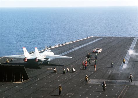 A Fighter Squadron Vf F A Tomcat Aircraft Is Launched From