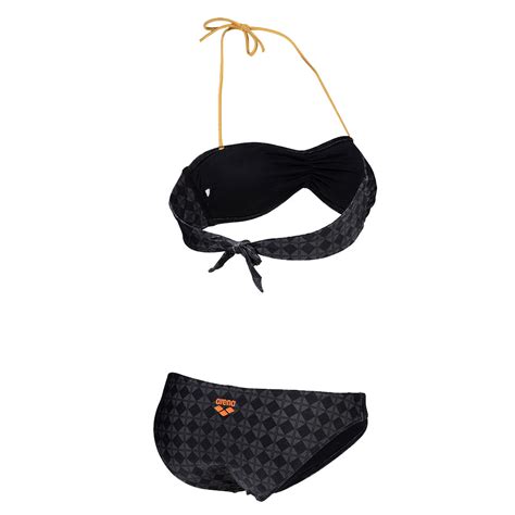 Купальник Arena WOMEN S ARENA TH BIKINI TRIA black multi gold ID цена