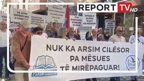 Të dyfishohen pagat mësuesit protestë para Ministrisë së Arsimit