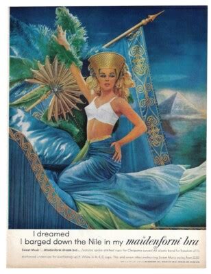 MAIDENFORM BRA Lingerie Pinup Print Ad I Dreamed I Barged Down The Nile EBay