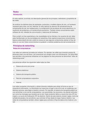 Redes Principios De Networking Book Pdf