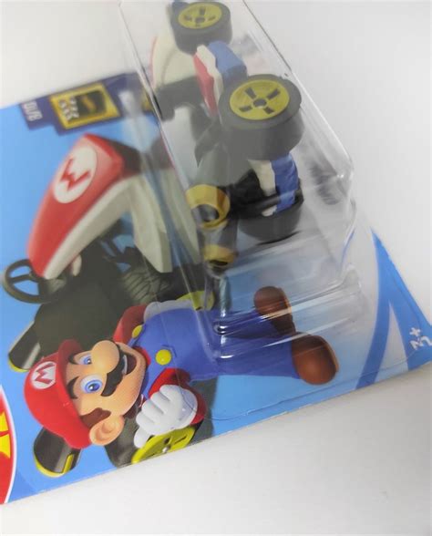 Hot Wheels 2021 HW Screen Time 8 10 Super Mario Mariokart Standard Kart Short Card MOSC Bubble