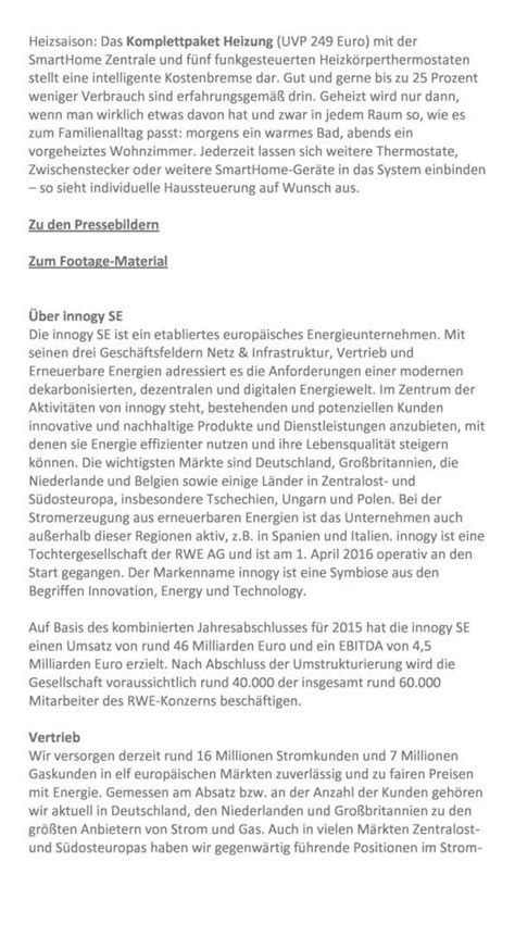 Innogy Neue SmartHome Pakete Zur IFA Seite 3 4 Komplettes Dokument