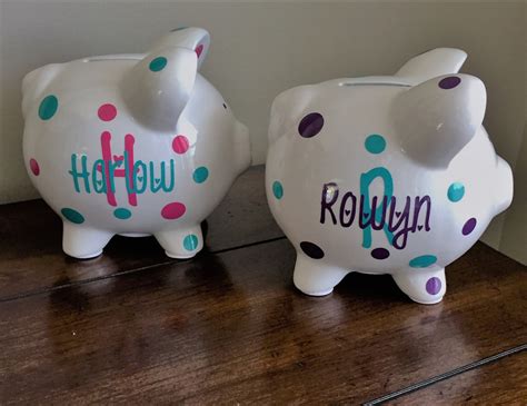 Personalized Piggy Bank Kids Piggy Bank Baby Shower Gift | Etsy