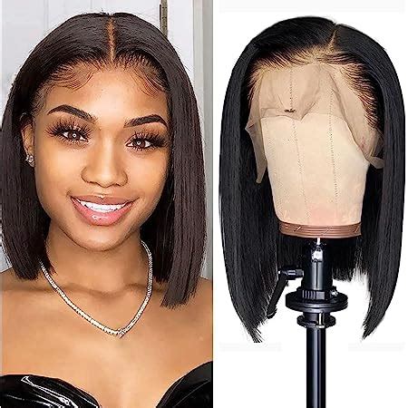 Amazon Lace Front Bob Wigs Human Hair Pre Plucked X Lace