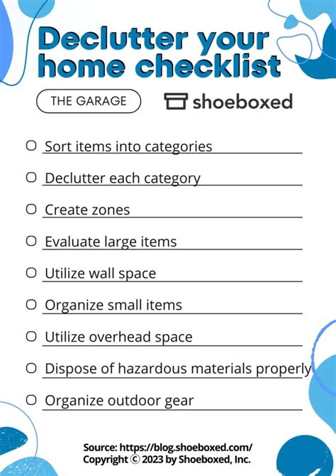 Declutter Your Home Checklist Free Printable Checklists