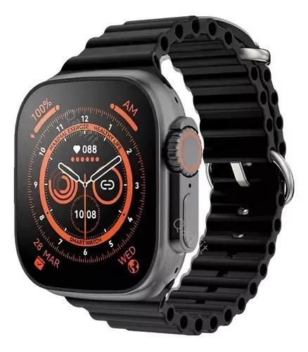 Smartwatch Wearfit Smartwatch T Mm Caja Mm Negra Malla Negra De