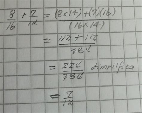 cuál es el resultado de las fracciones 8 16 7 14 13 2 6 13 14 5