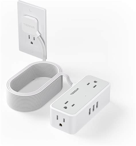 Ontel Presto Plug Outlet Extender For Relocating Unreachable Power Outlets 4ft Cord Sticks