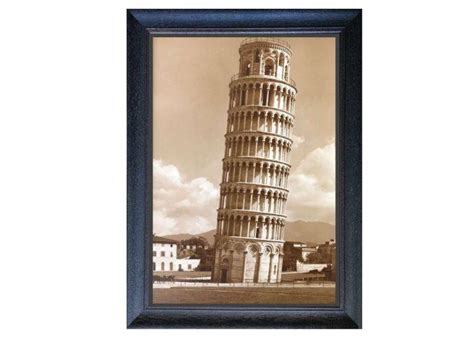 A Wonderful Clear Photograph Of Pisa Bell Tower Signed Giacomo Brogi