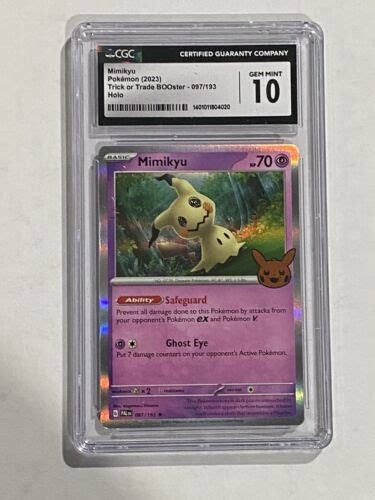 Pokemon Tcg Trick Or Trade Stamped Mimikyu Holo Cgc