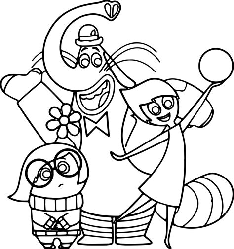 Joy Sadness Bingbong Coloring Pages Wecoloringpage