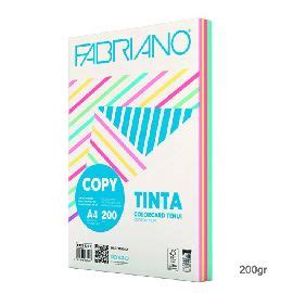 RISMA CARTA COLOR TENUI FABRIANO A4 200GR La Piramide