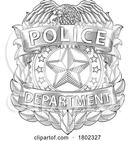 Police Badge Shield Star Sheriff Cop Crest Symbol Posters Art Prints