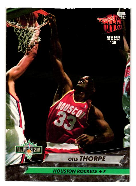 1992 93 Fleer Ultra Cards Otis Thorpe Basketball Base Card 203 EBay