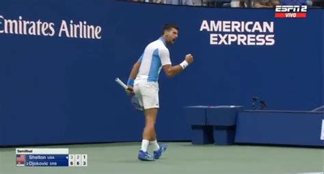 VIDEO En La Cara Novak Djokovic Y Un Festejo Hacia Ben Shelton Que