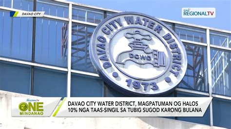 One Mindanao Davao City Water District Magpatuman Og Halos 10 Nga