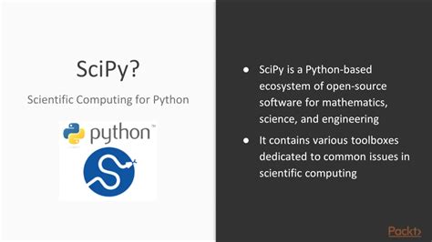 Become A Python Data Analyst Scipy And The Statistics Sub Package Youtube