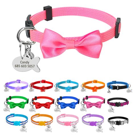 Personalized Cat Collar & Free Engraved ID Tags Break Away Adjustable ...