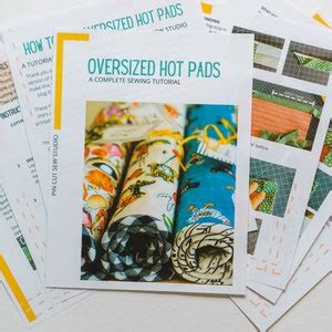 PDF Large Casserole Hot Pad Tutorial Printable Sewing Pattern Oversized Quilted Pot Holders