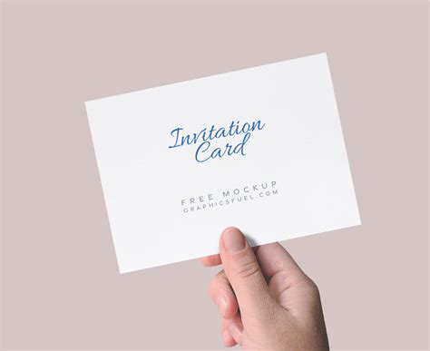 Invitation Card Free Mockup — Free Mockup World