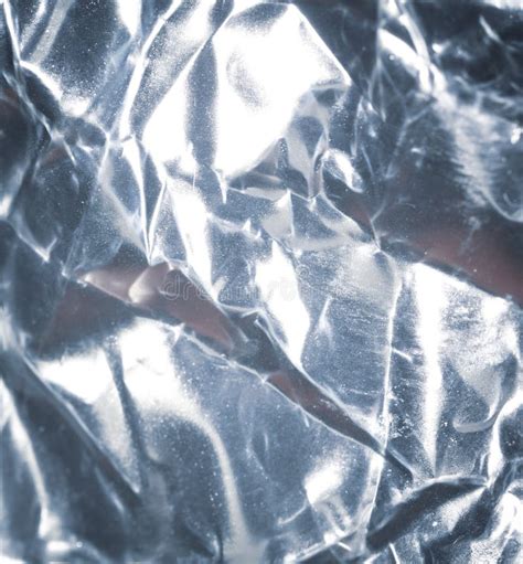 Crumpled Silver Material As Abstract Background Stock Photo Image Of