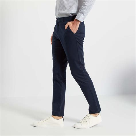 Pantalon Chino Slim Homme Brun Kiabi 5 40