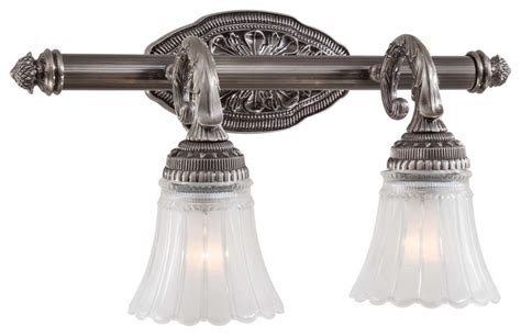 Minka Lavery Europa 2-Light Bathroom Lighting Fixture, Brushed Nickel - Victorian - Bathroom ...